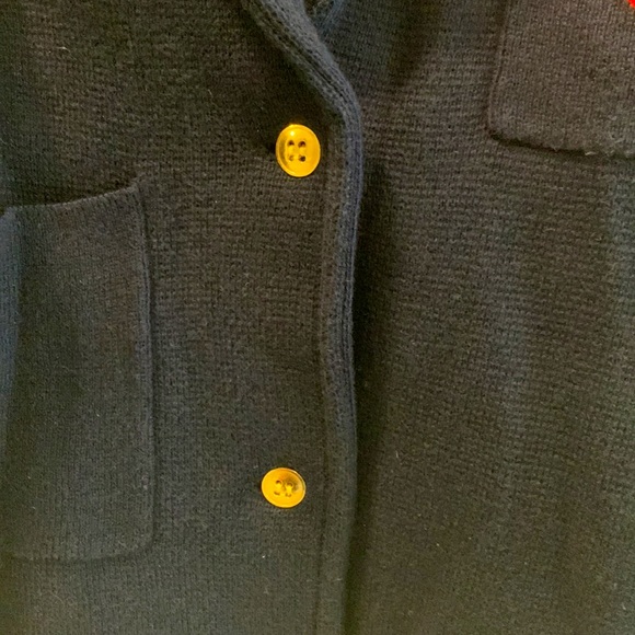 Jcrew Crewcuts Kids Navy Heart Cardigan Sweater - Picture 3 of 4